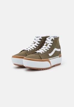Vans Sk8-Hi Tapered Stacked - Sneakers Hoog - Dark Olive -Kleding Verkoop 004c8d1d5bca43f293a276e05b99ec6d