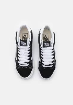Vans Mid Skool 37 Unisex - Sneakers Hoog - Black/True White -Kleding Verkoop 09e5cf795ed74df38ca36a13d71b7a9d