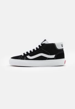 Vans Mid Skool 37 Unisex - Sneakers Hoog - Black/True White
