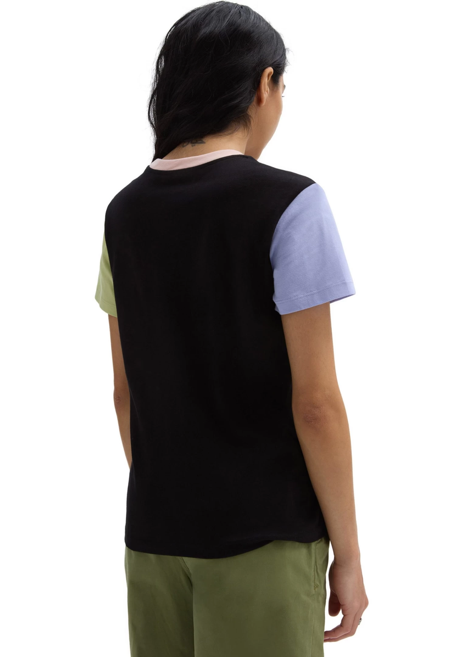 Vans Colorblock Crew - T-Shirt Print - Black Winter Pear 2 Vans Colorblock Crew - T-Shirt Print - Black Winter Pear - Afbeelding 2