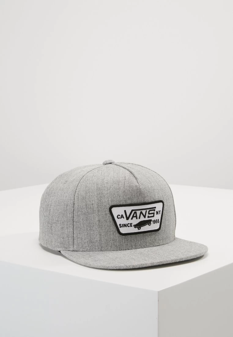 Vans Full Patch Snapback - Pet - Heather Grey 1 Vans Full Patch Snapback - Pet - Heather Grey