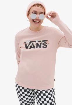 Vans Wyld Tangle Micro Ditsy Ls Bff - Longsleeve - Medium Pink