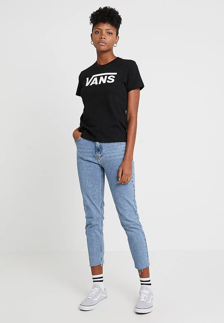 Vans Flying V Crew- T-Shirt Print - Black 2 Vans Flying V Crew- T-Shirt Print - Black - Afbeelding 2