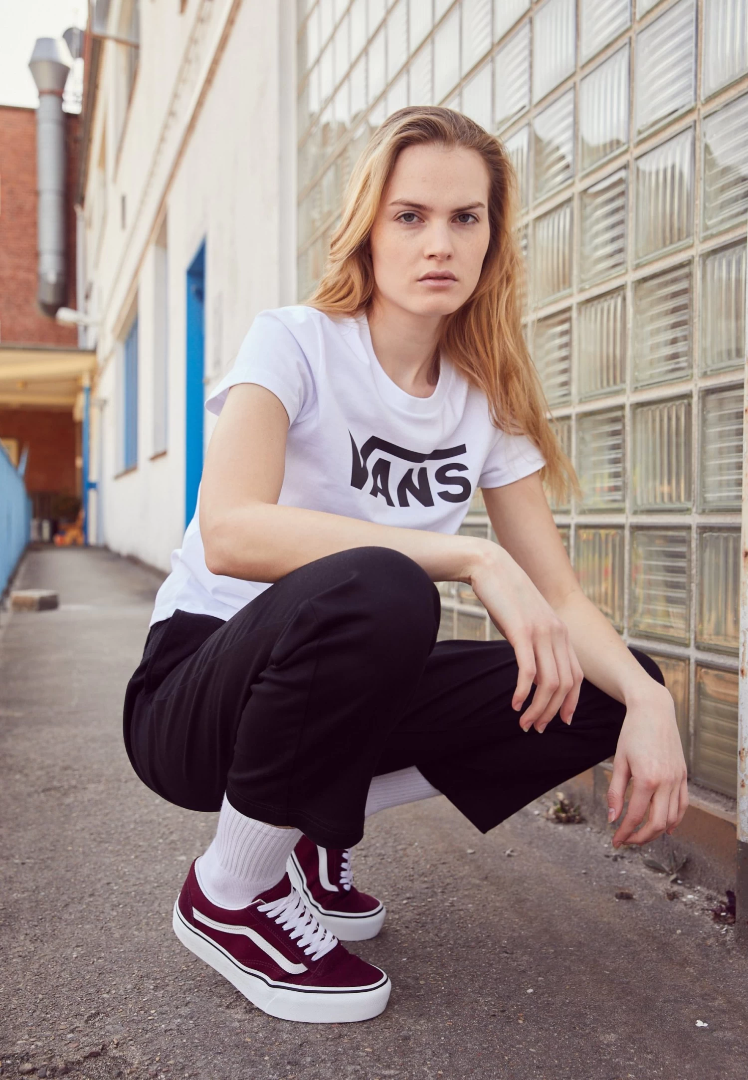 Vans Ua Old Skool Platform - Sneakers Laag - Port Royale/True White 2 Vans Ua Old Skool Platform - Sneakers Laag - Port Royale/True White - Afbeelding 2