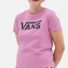 Vans Flying V Crew- T-Shirt Print - Medium Pink