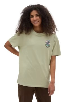 Vans Utopia Os Ss Mlx - T-Shirt Print - Medium Green -Kleding Verkoop 38ac5abace104328ad45c6aa7aa74d2c