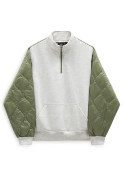 Vans Peake Mock Half Zip - Sweater Met Rits - Oatmeal Heather