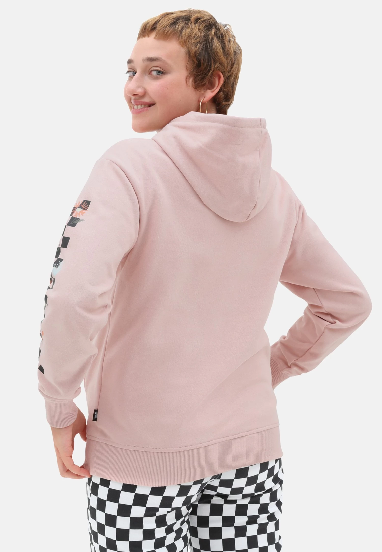 Vans Tangle Micro Ditsy- Hoodie - Medium Pink 2 Vans Tangle Micro Ditsy- Hoodie - Medium Pink - Afbeelding 2