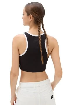 Vans Longline Racerback Bralette - Top - Black -Kleding Verkoop 4af60911c1984ebeb64b4881b2eeec2a