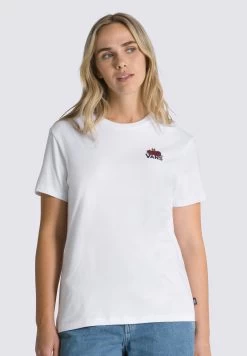 Vans Bloom Skull Bff - T-Shirt Print - White -Kleding Verkoop 4eb606741c1a470eab1ed0b7de2565e6