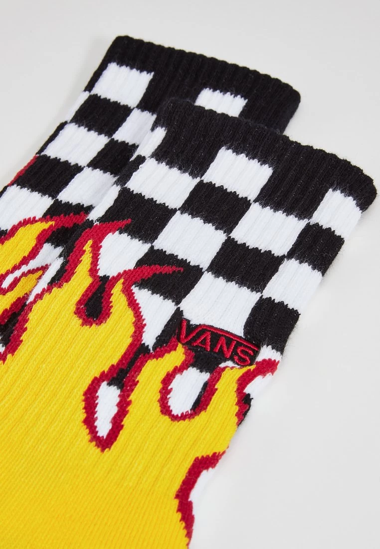 Vans Mn Flame Check Crew (6.5-9, 1Pk) - Sokken - Black-White Check-Flame 3 Vans Mn Flame Check Crew (6.5-9, 1Pk) - Sokken - Black-White Check-Flame - Afbeelding 3