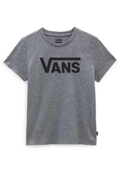 Vans Flying V Crew- T-Shirt Print - Grey Heather -Kleding Verkoop 6954eb6a49eb4e30b3f29de737336b27