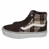 Vans Filmore Hi Platform Plaid - Sneakers Hoog - Plaid Mix Brown White