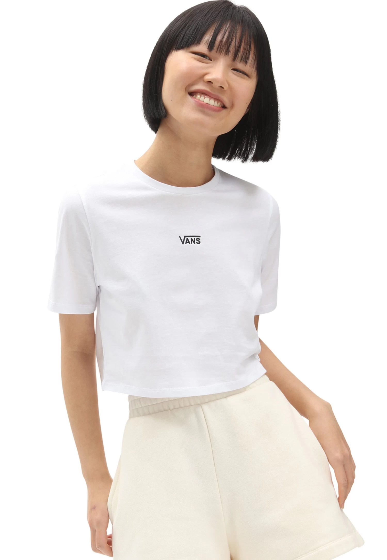 Vans Wm Flying V - T-Shirt Basic - White 1 Vans Wm Flying V - T-Shirt Basic - White