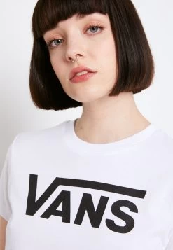 Vans Flying V Crew- T-Shirt Print - White -Kleding Verkoop 9ba980de39174df684dd8c442563e8f8