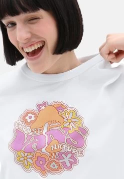 Vans Resort To Nature - T-Shirt Print - White -Kleding Verkoop a0efe829d5f0442997b6fa45d4cfc767