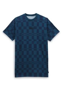 Vans Center Vee Print Tee- Jerseyjurk - Medium Blue -Kleding Verkoop ab70e9839ce741ba8b0e2435249e5f36