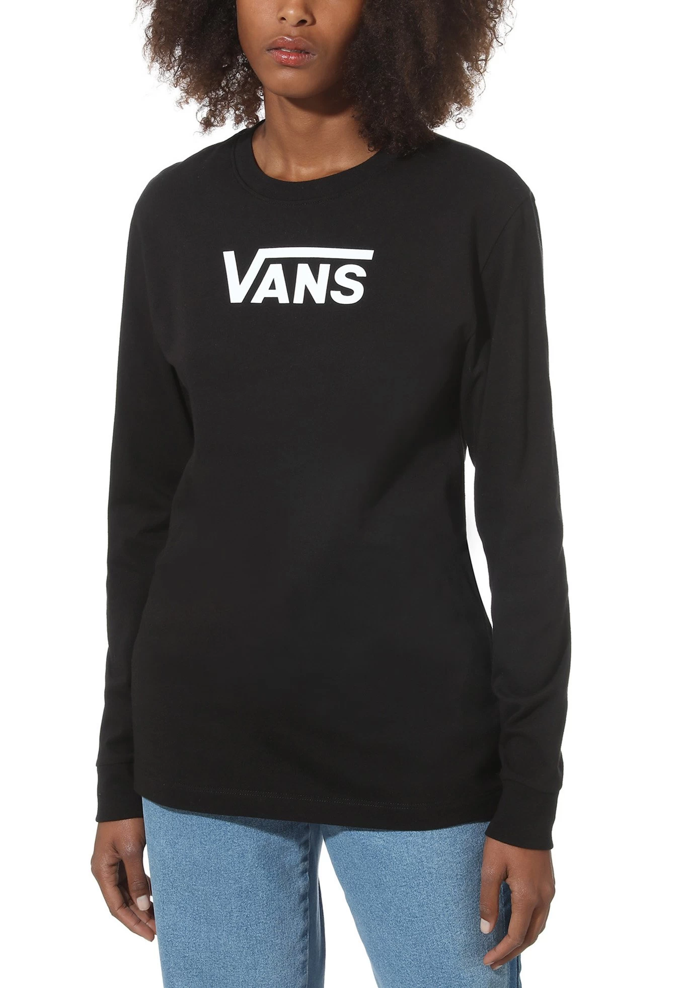 Vans Wm Flying V Classic Ls Bf - Sweater - Black 1 Vans Wm Flying V Classic Ls Bf - Sweater - Black