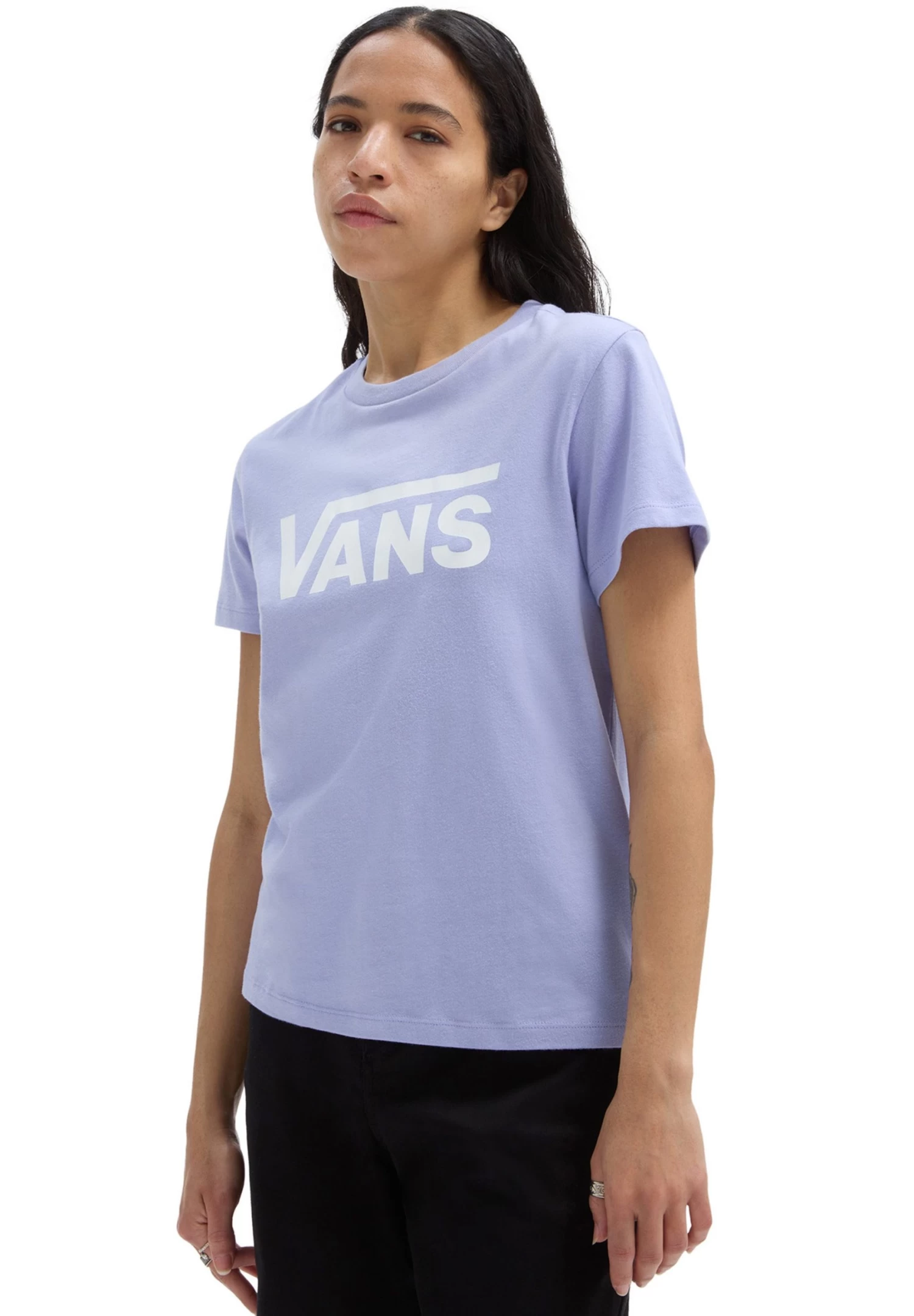 Vans Flying V Crew- T-Shirt Print - Sweet Lavender 1 Vans Flying V Crew- T-Shirt Print - Sweet Lavender