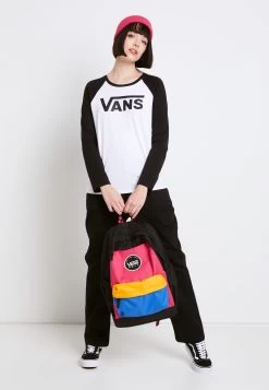 Vans Wm Flying V Ls Raglan - Longsleeve - White/Black -Kleding Verkoop b8927d53bff44d1c85a5b564b7fb0342