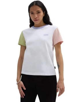 Vans Colorblock Crew - T-Shirt Print - White Winter Pear