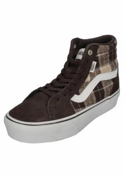 Vans Filmore Hi Platform Plaid - Sneakers Hoog - Plaid Mix Brown White -Kleding Verkoop ba6bf329d93d4143abfbd7f561fd12fc