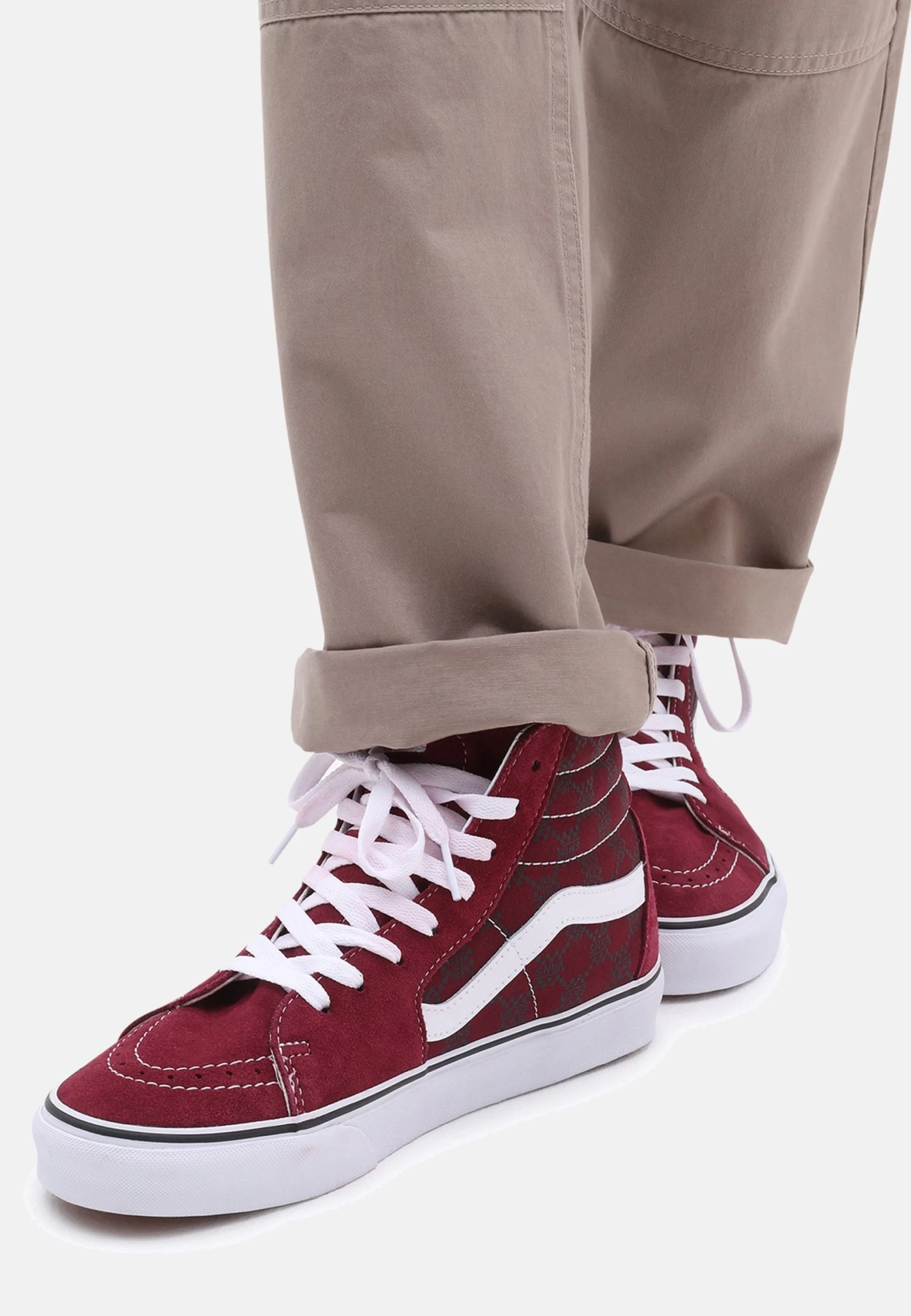 Vans Ua Sk8 Hi - Sneakers Hoog - Dark Red 1 Vans Ua Sk8 Hi - Sneakers Hoog - Dark Red
