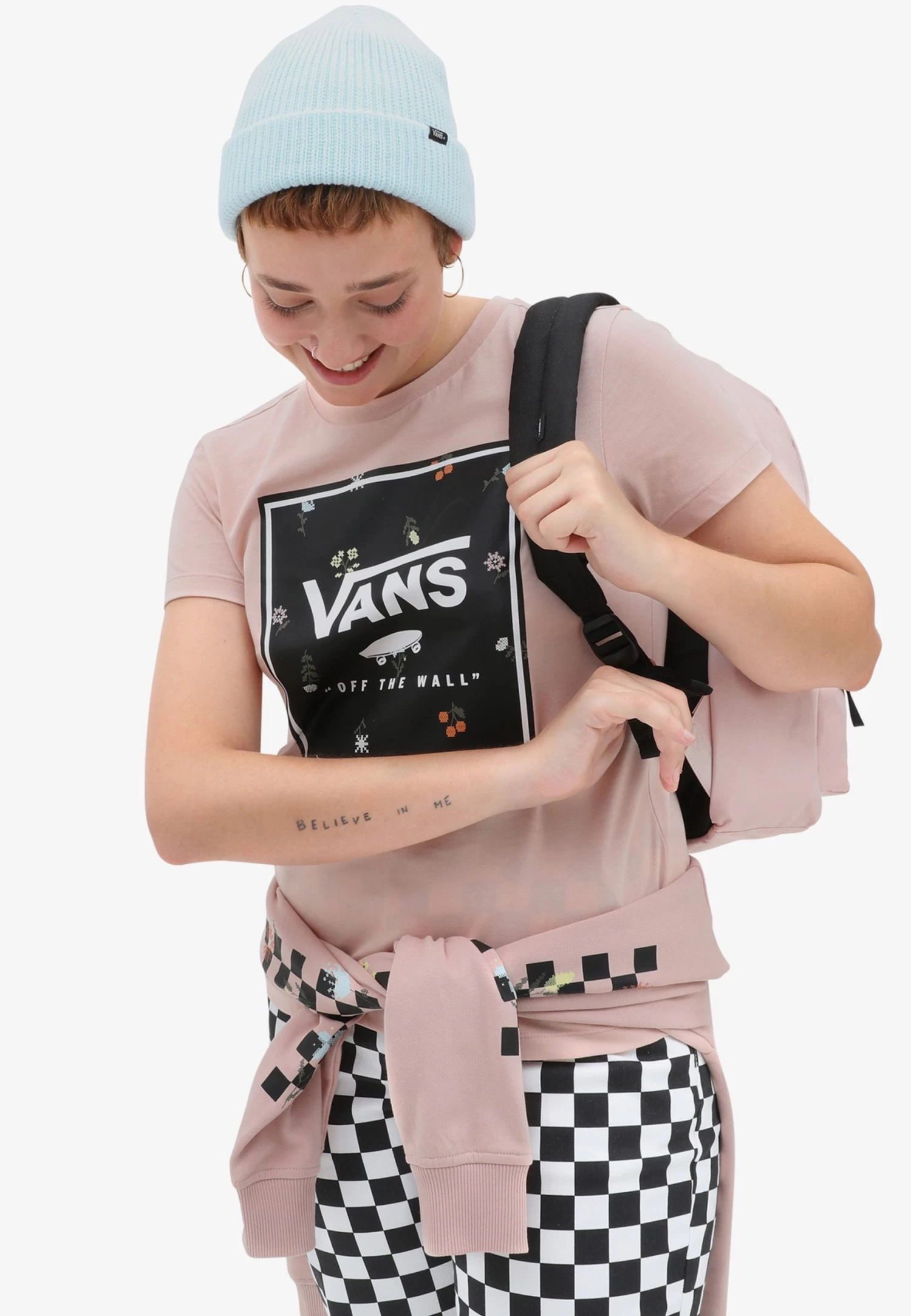 Vans Micro Ditsy Box Fill - T-Shirt Print - Medium Pink 1 Vans Micro Ditsy Box Fill - T-Shirt Print - Medium Pink