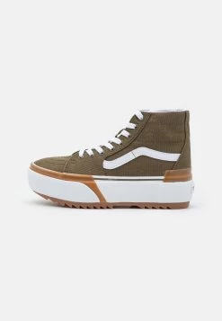 Vans Sk8-Hi Tapered Stacked - Sneakers Hoog - Dark Olive -Kleding Verkoop c4bef188a3824cd5b1aca63e35e72647
