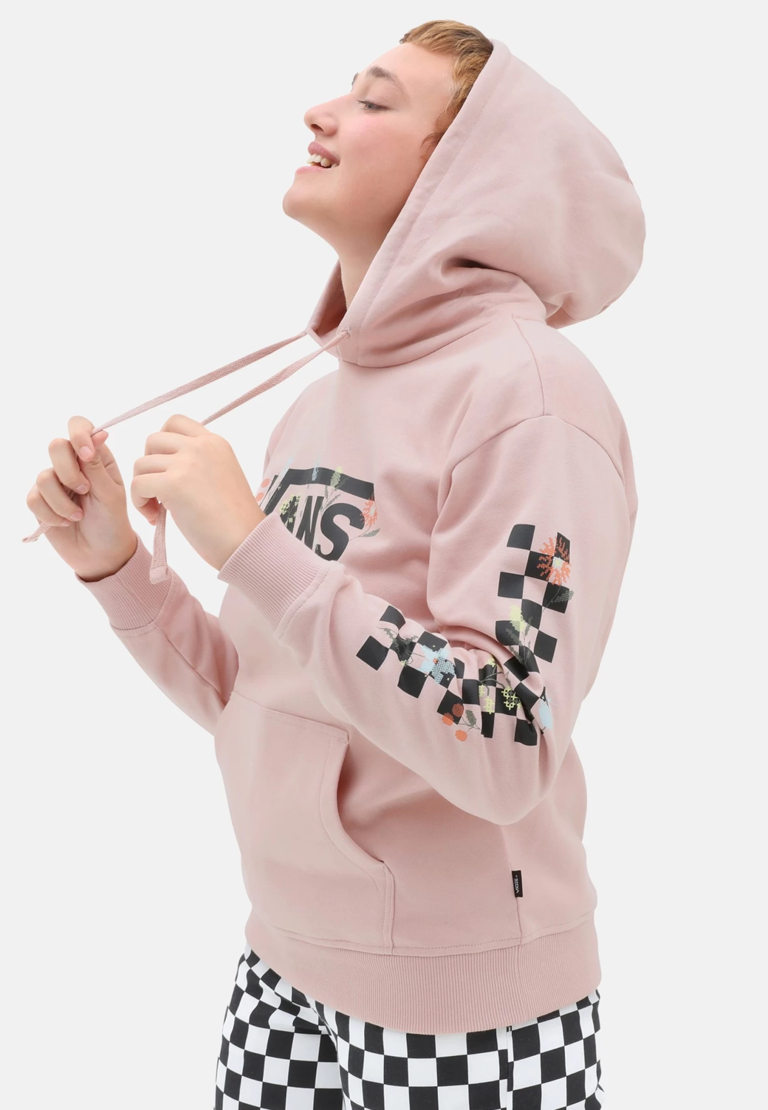 Vans Tangle Micro Ditsy- Hoodie - Medium Pink 1 Vans Tangle Micro Ditsy- Hoodie - Medium Pink