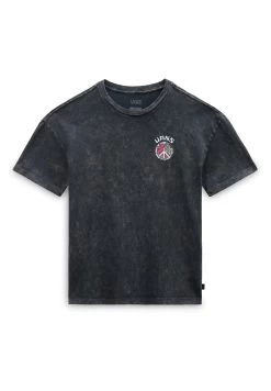 Vans Wild Peace Os S/S Mlx - T-Shirt Print - Black