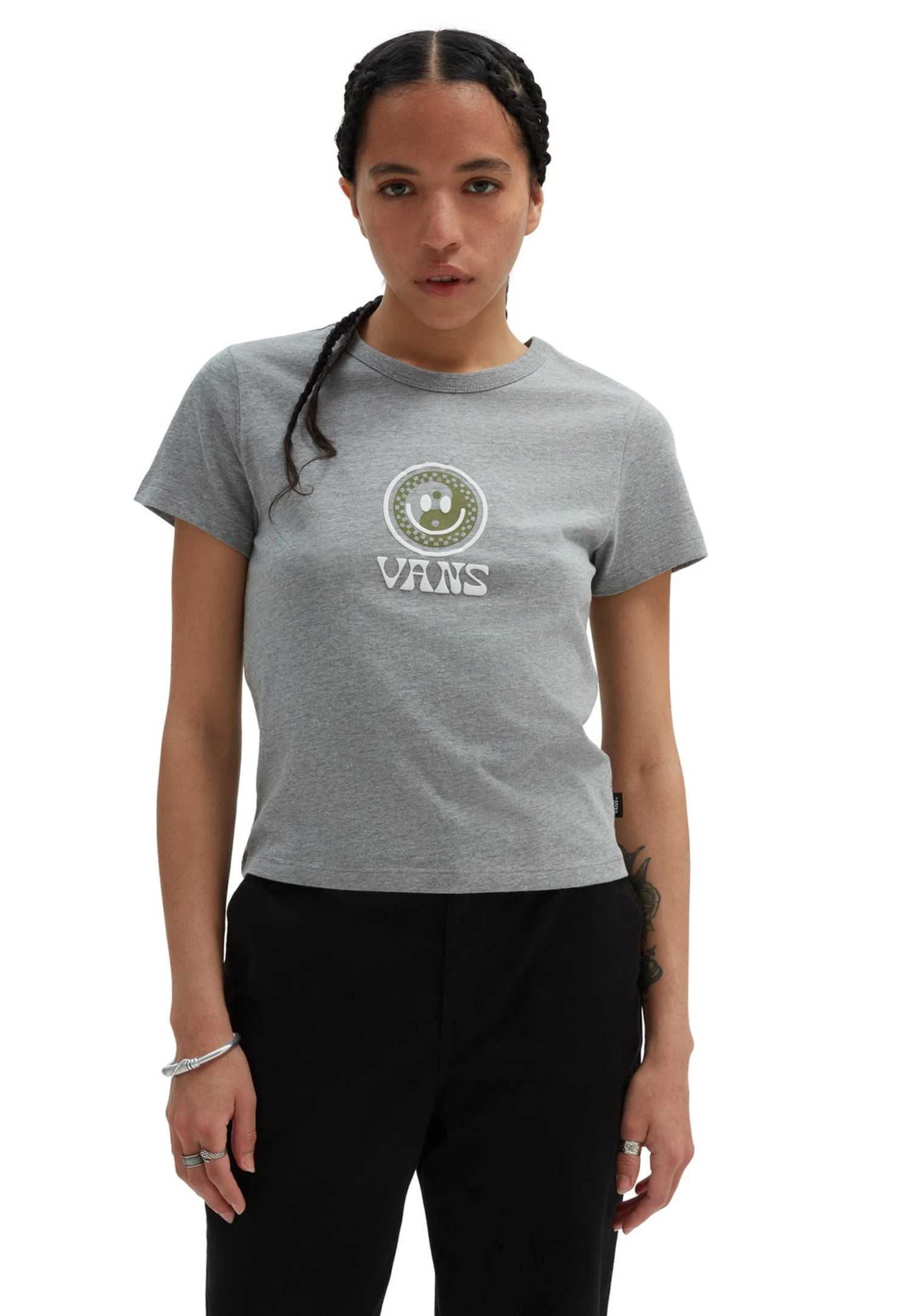 Vans Centered Mini- T-Shirt Print - Grey Heather 2 Vans Centered Mini- T-Shirt Print - Grey Heather - Afbeelding 2