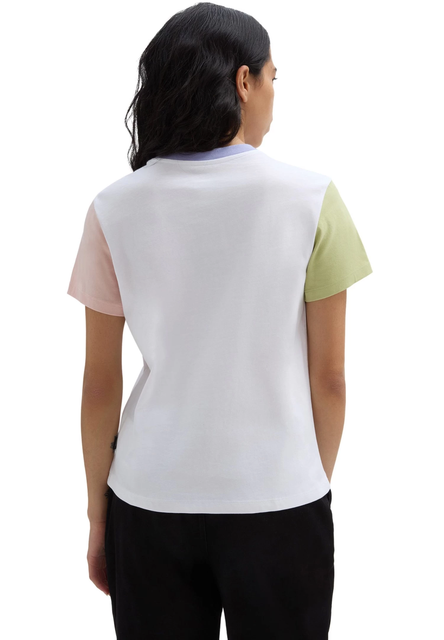 Vans Colorblock Crew - T-Shirt Print - White Winter Pear 2 Vans Colorblock Crew - T-Shirt Print - White Winter Pear - Afbeelding 2