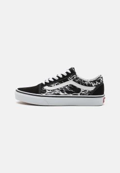Vans Old Skool Unisex - Sneakers Laag - Flames Black/True White