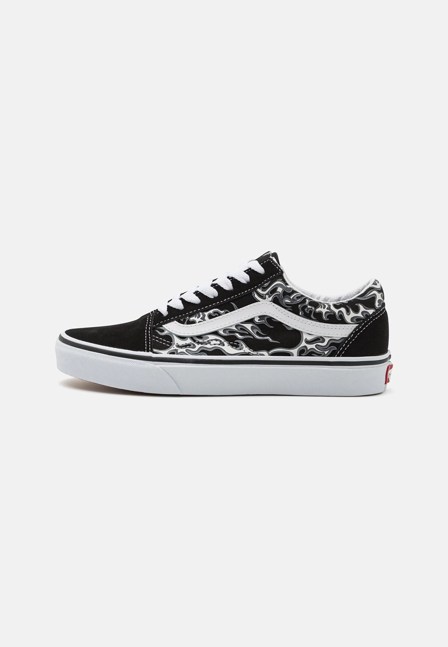 Vans Old Skool Unisex - Sneakers Laag - Flames Black/True White 1 Vans Old Skool Unisex - Sneakers Laag - Flames Black/True White