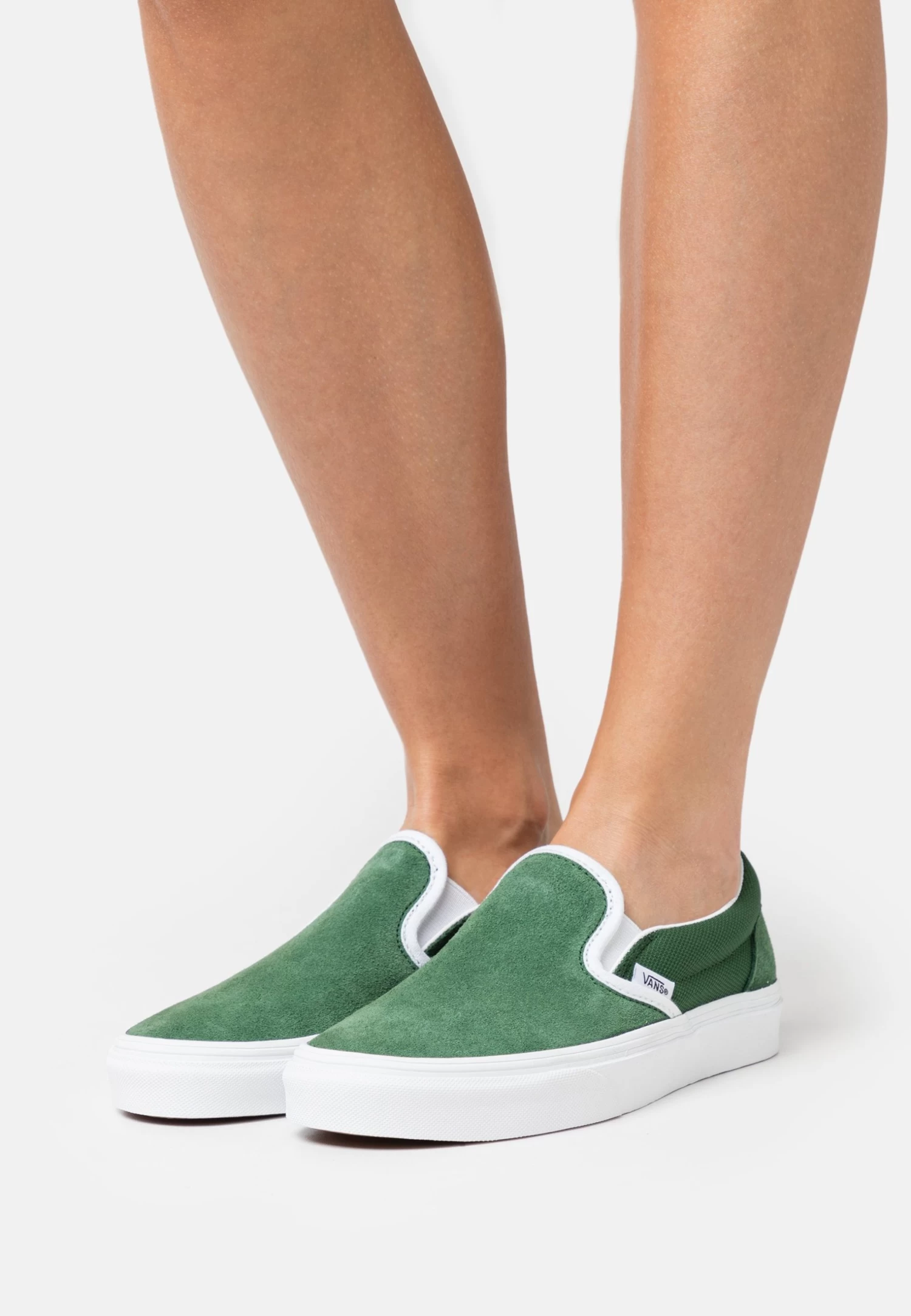 Vans Classic Slip On Unisex - Instappers - Club Green/White 1 Vans Classic Slip On Unisex - Instappers - Club Green/White