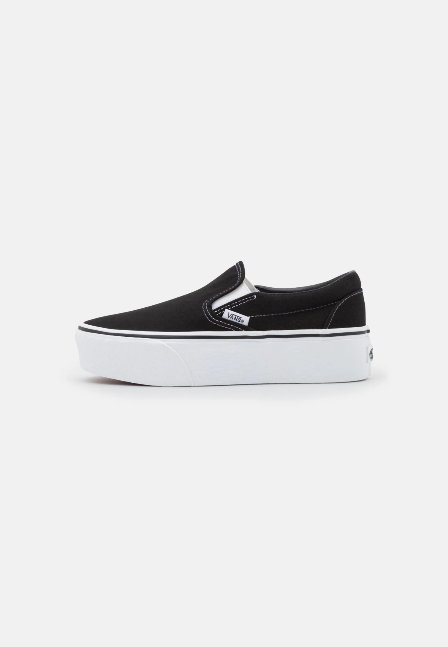 Vans Classic Stackform - Instappers - Black/True White 2 Vans Classic Stackform - Instappers - Black/True White - Afbeelding 2