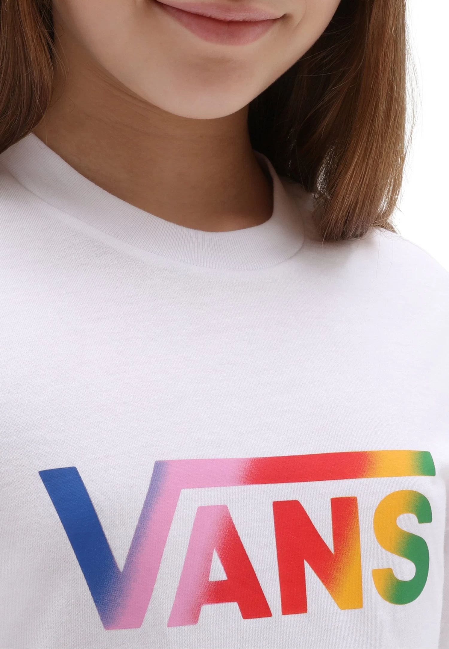 Vans Gr Flying V Crew- T-Shirt Print - White 3 Vans Gr Flying V Crew- T-Shirt Print - White - Afbeelding 3