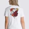 Vans Bloom Skull Bff - T-Shirt Print - White