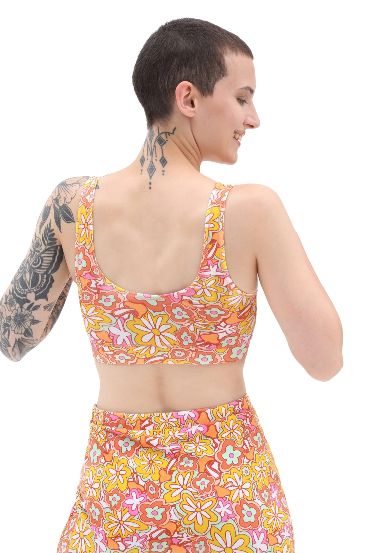 Vans Wm Flying V Print - Bustier - Medium Orange 1 Vans Wm Flying V Print - Bustier - Medium Orange