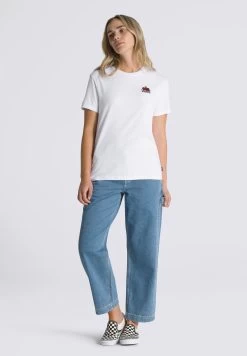 Vans Bloom Skull Bff - T-Shirt Print - White -Kleding Verkoop f2f18c9b18384c0498302fd9076a408b