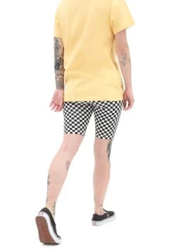 Vans Wm Flying V Print - Shorts - Black/White Checkerboard -Kleding Verkoop fbc22831be6441b98401eda9f672644a